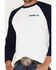 RANK 45 Men's Raglan 3/4 Sleeve Graphic T-Shirt, White, hi-res