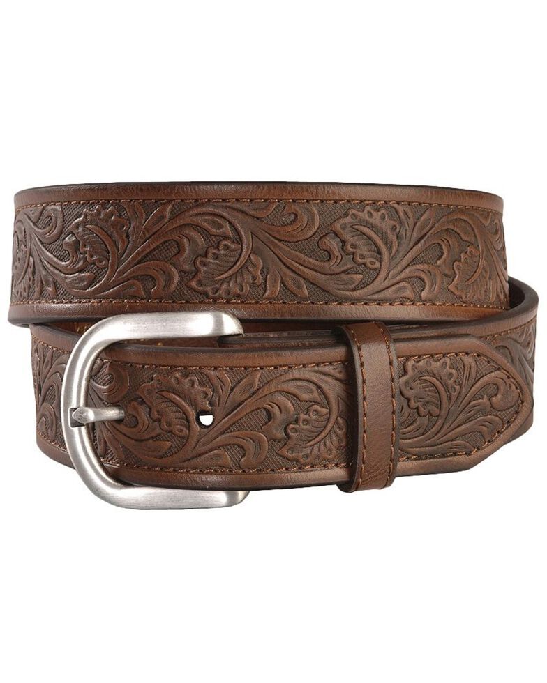 Ariat Golden Tooled Western Belt Reg & Big Boot Barn