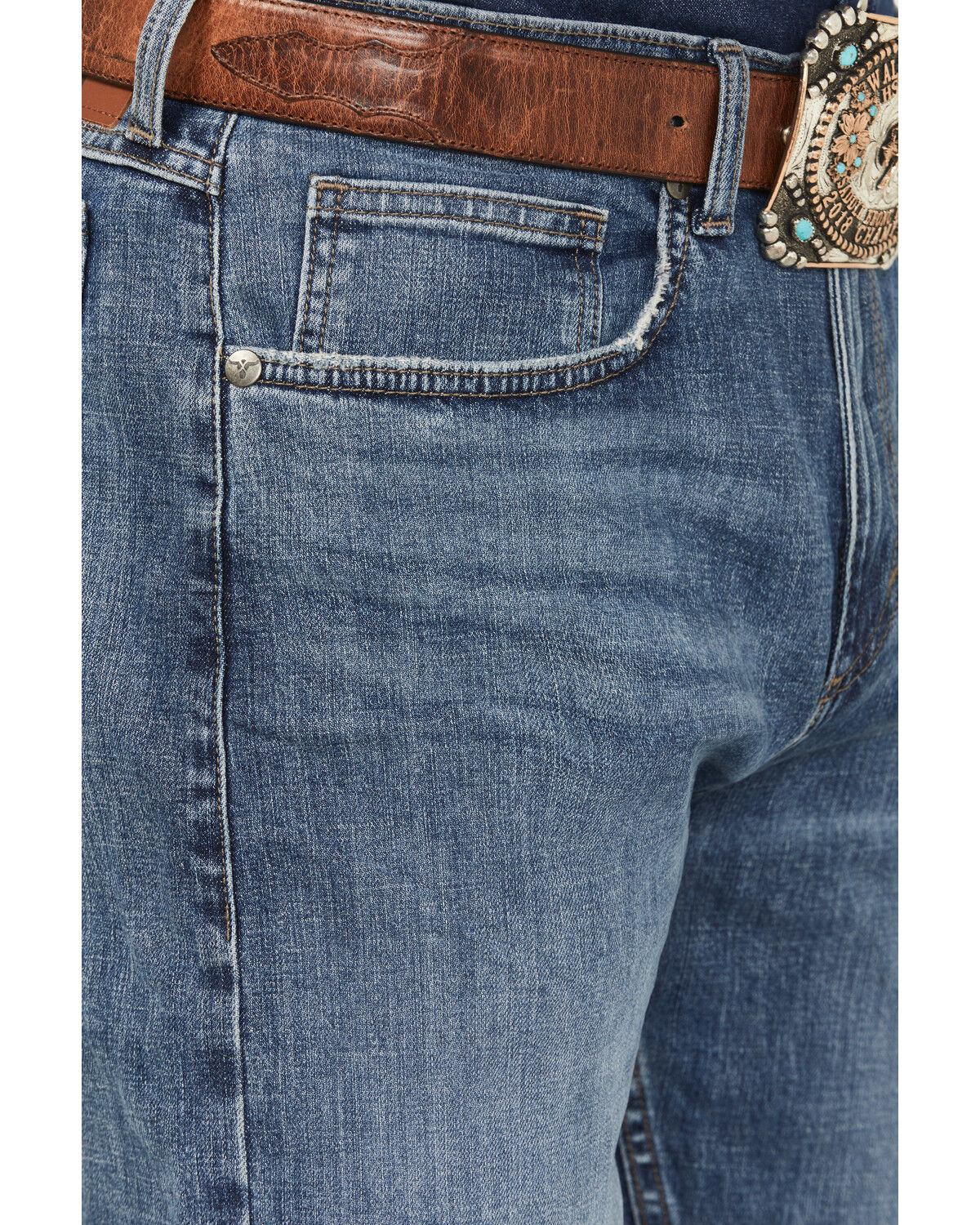 Product Name:  Wrangler Men's 42MWX 20X Medium Wash Slim Fit Bootcut Stretch Denim Jeans