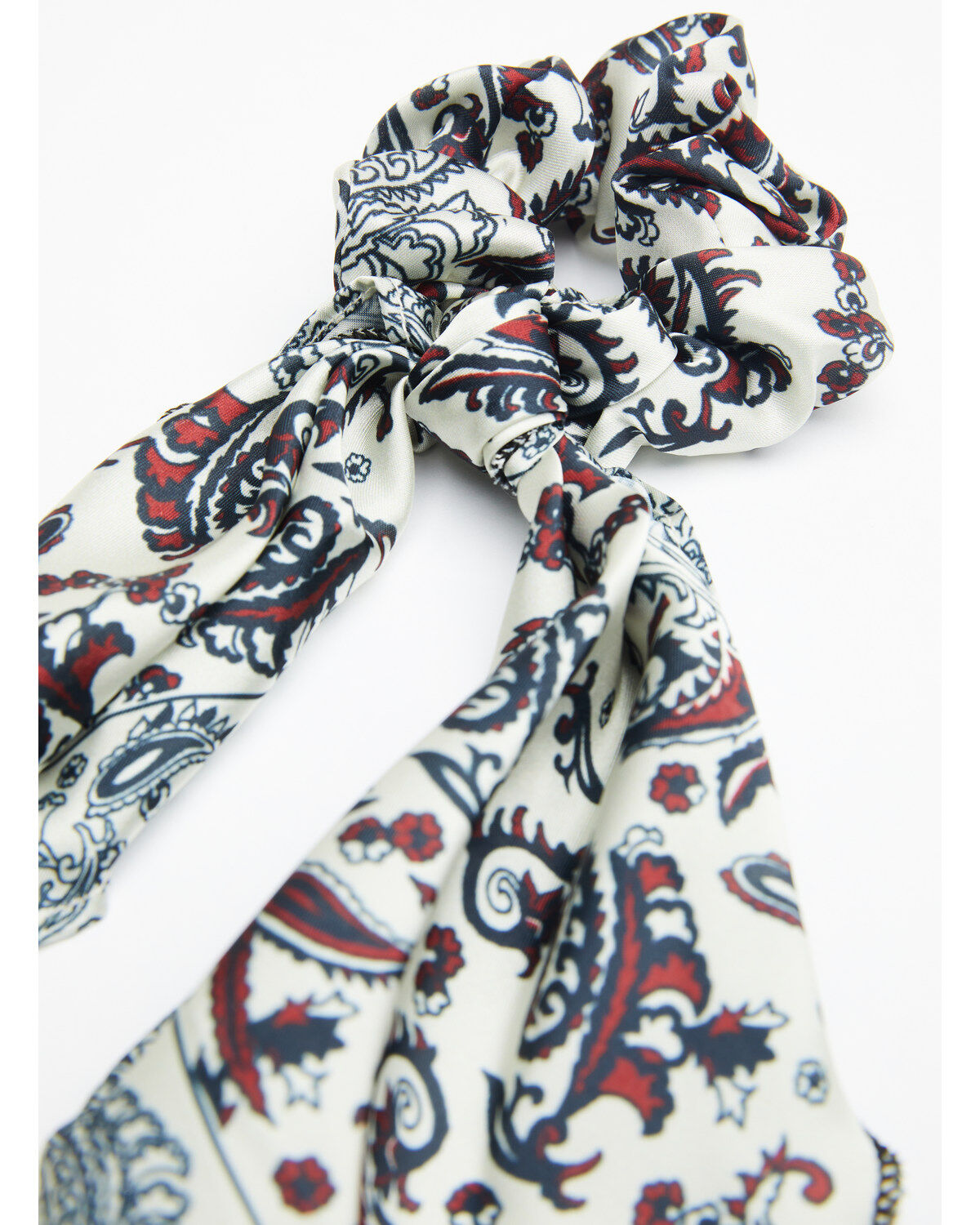 Image #2 - Idyllwind Women's Not Your Average Bandana Scrunchie, Cream/blue, hi-res