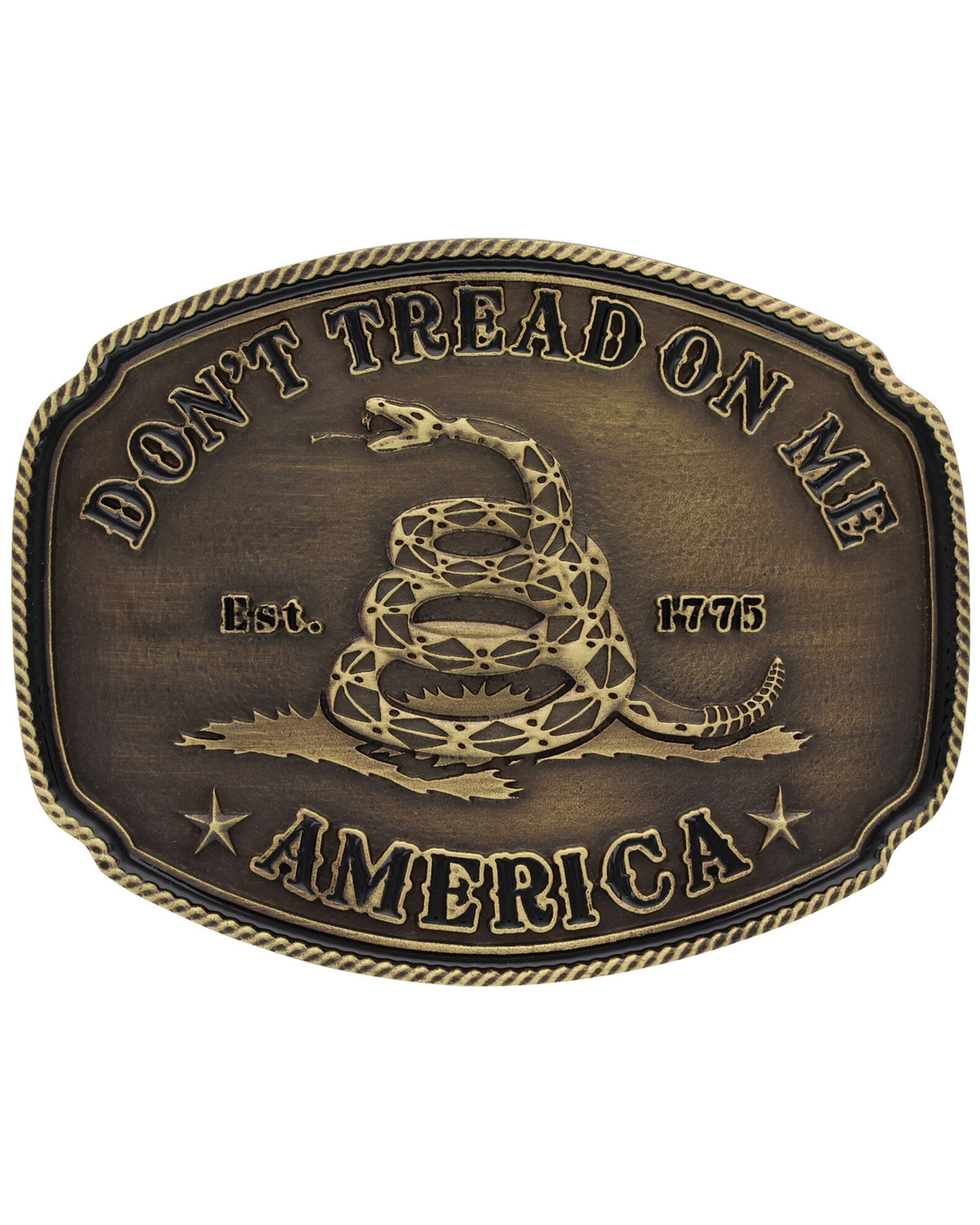 Montana Silversmiths Men s Don t Tread on Me Attitude Buckle Boot Barn
