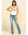 Image #6 - Shyanne Women's Medium Bling Faux Flap Bootcut Jeans , , hi-res