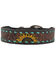 Image #2 - Myra Bag Scenic Hand-Tooled Leather Dog Collar, Brown, hi-res