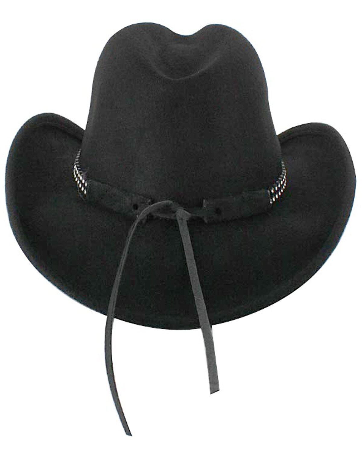 Image #3 - Shyanne Girls' Felt Cowboy Hat, Black, hi-res