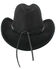 Shyanne Girls' Wool Cowgirl Hat, Black, hi-res
