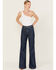 Image #1 - Wrangler Women's Wanderer High Rise Wide Leg Stretch Denim Jeans, , hi-res