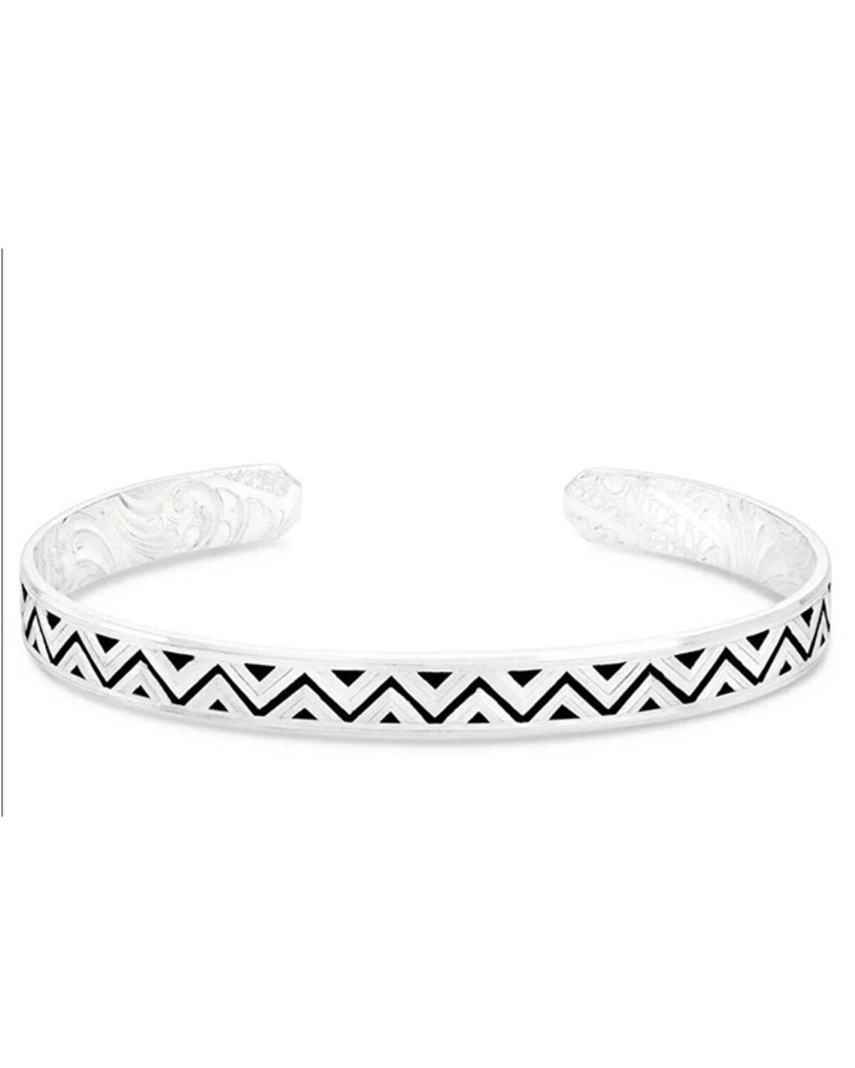 Montana Silversmiths Women's Four Winds Cuff Bracelet, Silver, hi-res