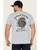 Image #4 - Brixton Men's El Toro Short Sleeve Graphic T-Shirt, Light Blue, hi-res