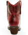 Image #5 - Shyanne Women's Sawyer Omaha Goat Western Fashion Booties - Round Toe , Red, hi-res