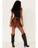 Any Old Iron Women's Sequins and Fringe Shorts, Rust Copper, hi-res