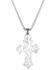 Image #2 - Montana Silversmiths Men's American Flag Cross Necklace, Silver, hi-res