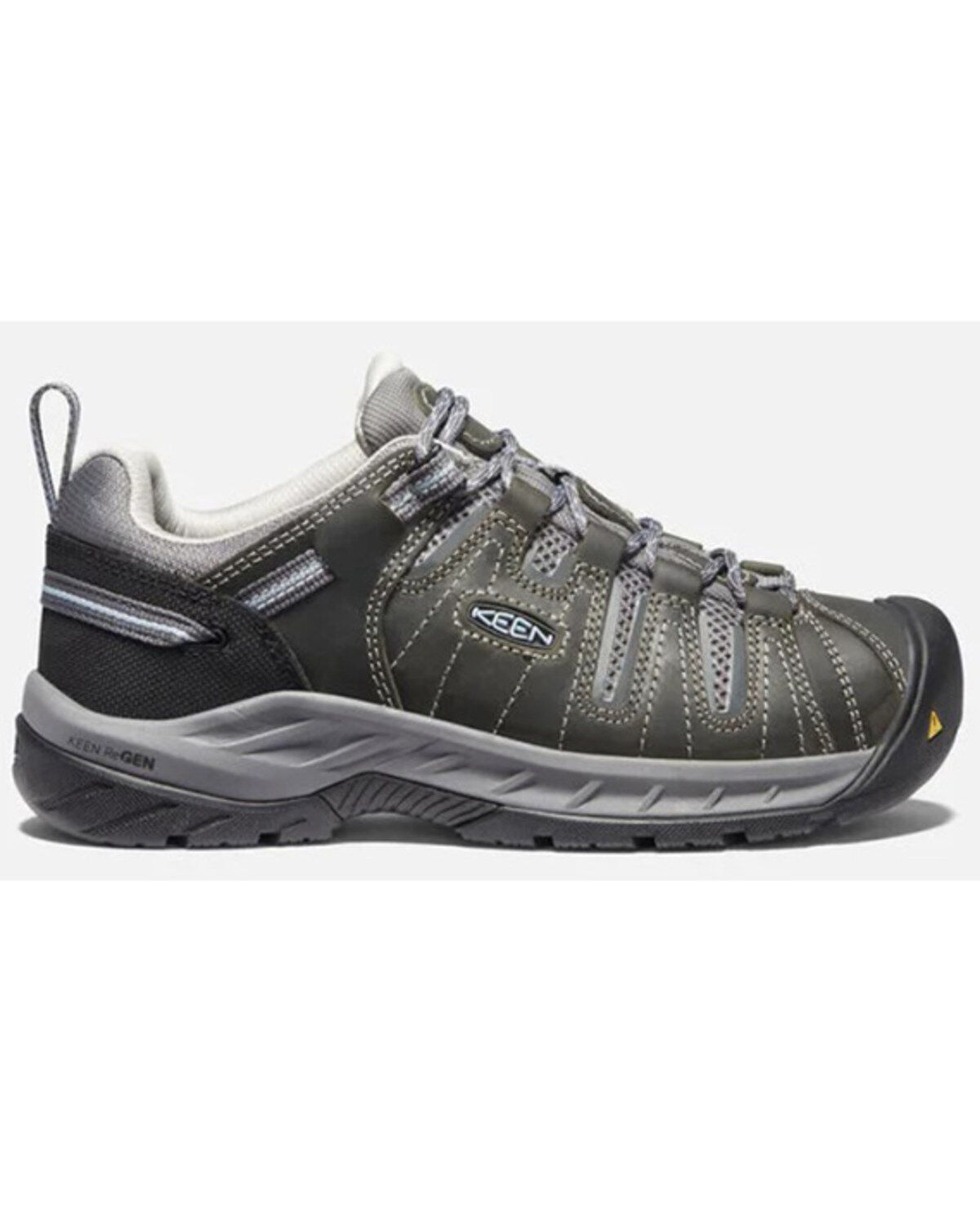 Image #2 - Keen Women's Flint II Soft Toe Lace-Up Water Repellent Work Sneaker, Grey, hi-res