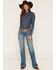 Image #1 - Ariat Women's R.E.A.L. Fabiana Medium Wash Mid Rise Trouser Stretch Denim Jeans, Medium Wash, hi-res