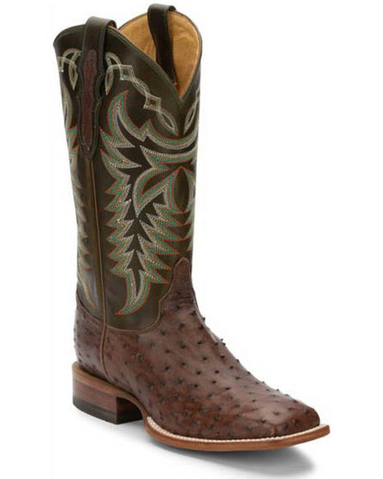 Justin Men's Pascoe Brown Kango Western Boots - Wide Square Toe, Brown, hi-res