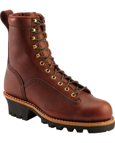 Chippewa Men's Lace-To-Toe Logger Work Boots | Boot Barn