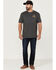 Image #2 - Flag & Anthem Men's Sun Sea Diamond Graphic Performance T-Shirt, Grey, hi-res