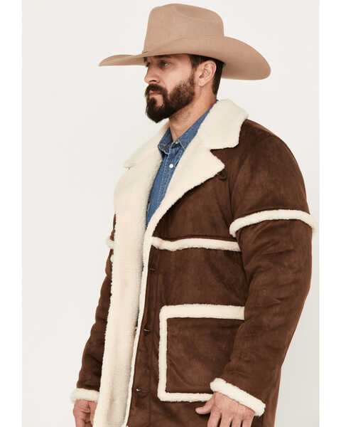Wrangler Men's Sherpa Cowboy Jacket, Tan