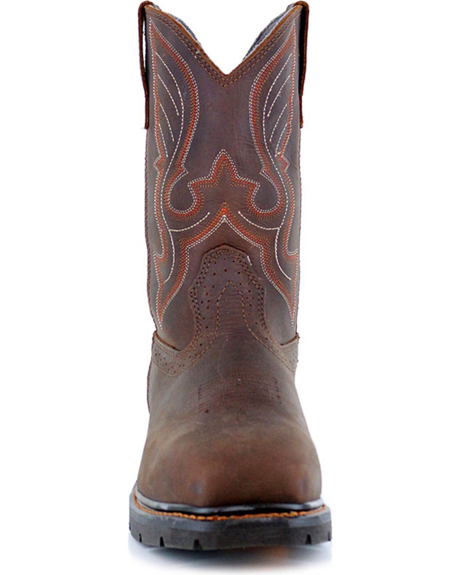 Image #4 - Cody James® Men's Waterproof Composite Toe Pull On Work Boots, Brown, hi-res