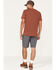Brothers & Sons Men's Stretch Ripstop Charcoal Silm Straight Cargo Shorts , Charcoal, hi-res