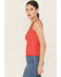 Image #3 - Idyllwind Women's Wylie Rib Knit Buckle Tank, Coral, hi-res