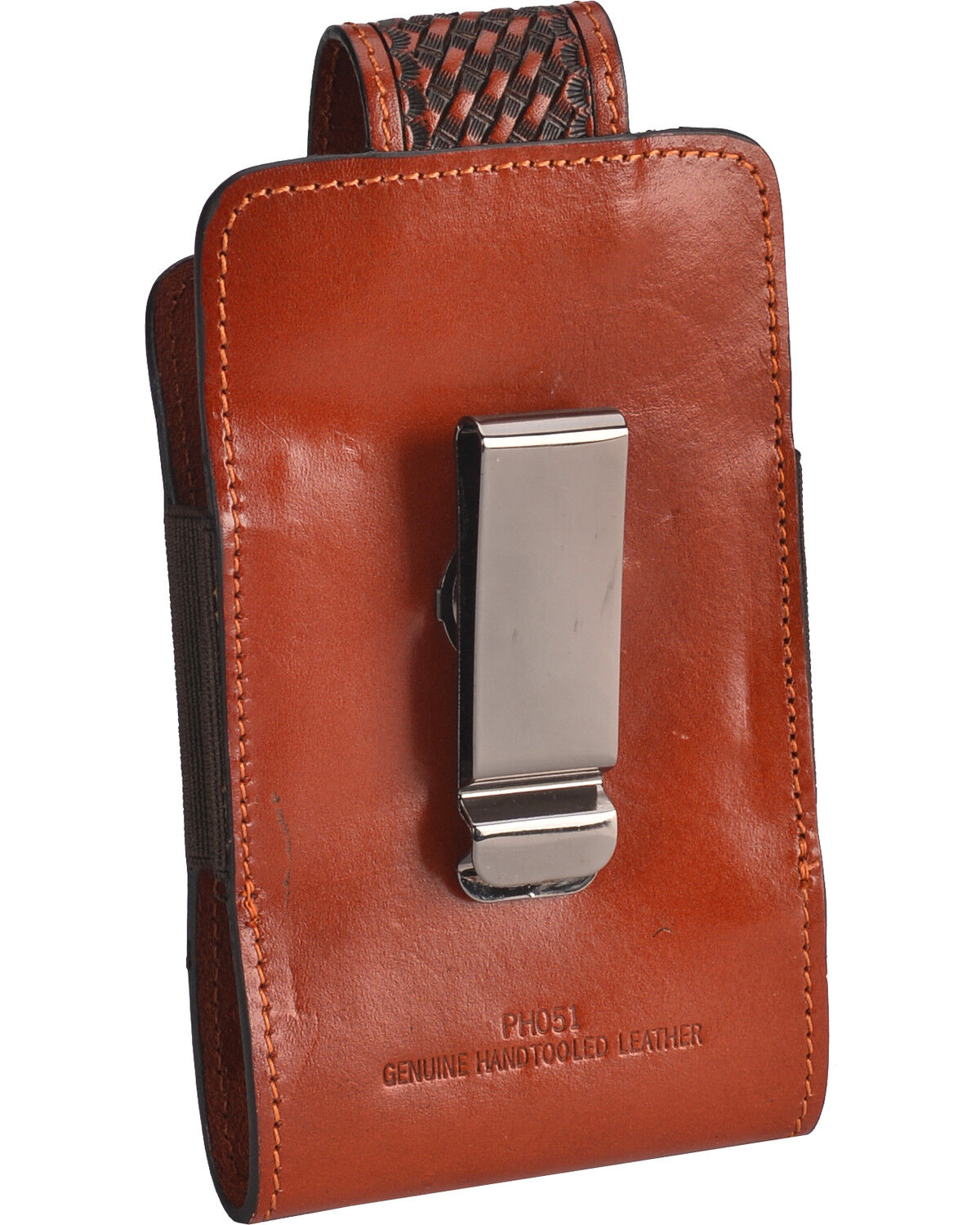 Image #3 - Justin Tan Magnetic Leather Cell Phone Case , Tan, hi-res