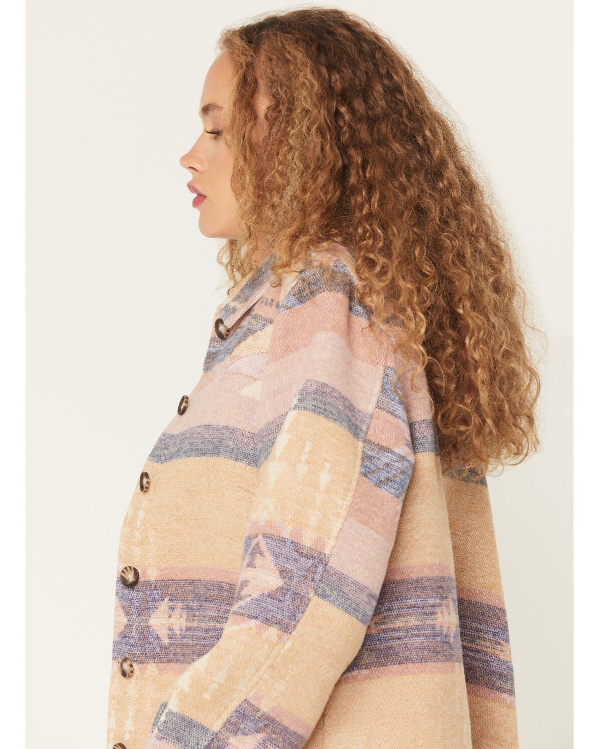 Image #2 - Idyllwind Women's Stillwater Southwestern Print Button-Down Shacket, Cream, hi-res