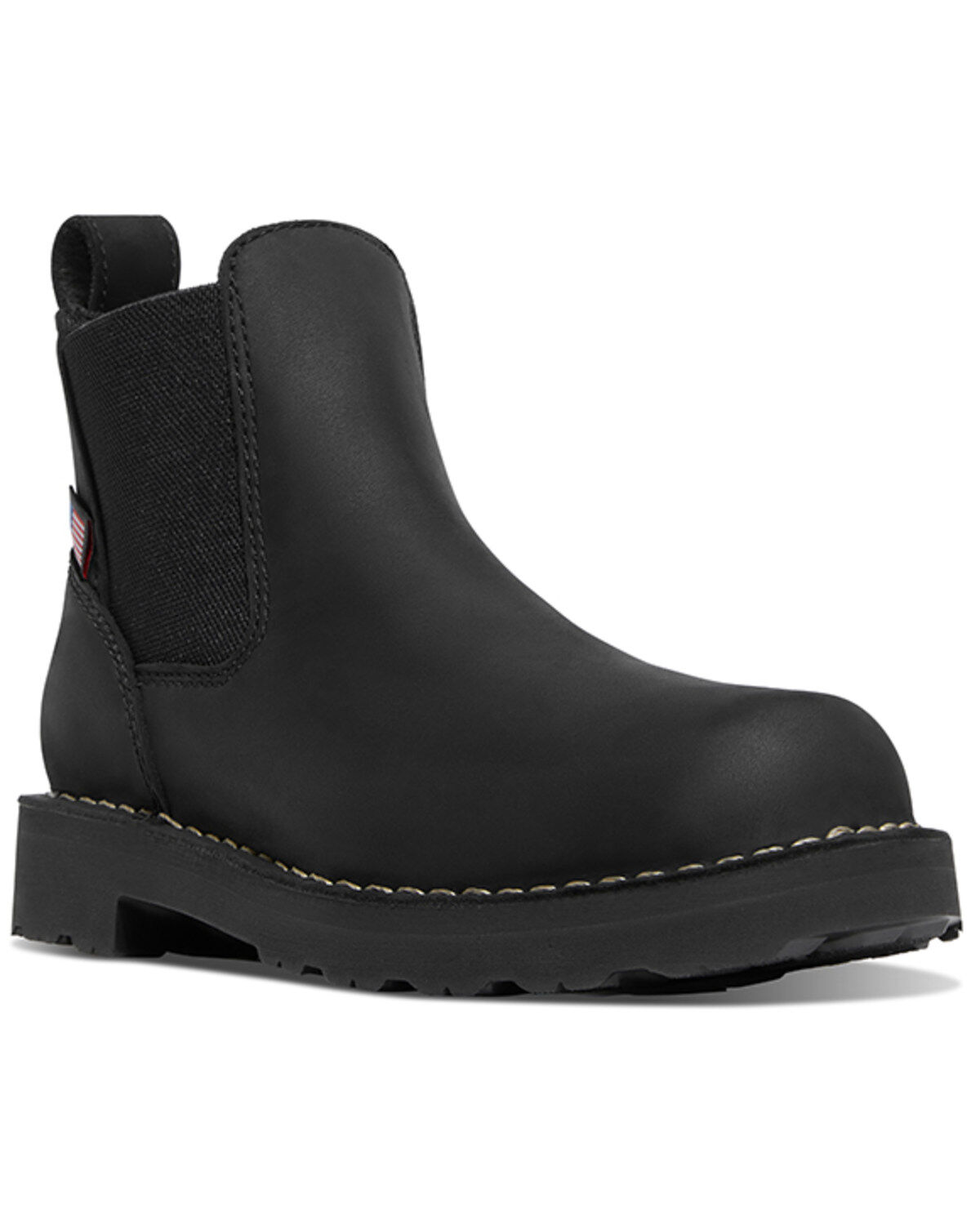Image #1 - Danner Women's 5" Bull Run Chelsea Work Boots - Soft Toe, Black, hi-res