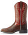 Ariat Women's Round Up Western Boots - Broad Square Toe, Brown, hi-res