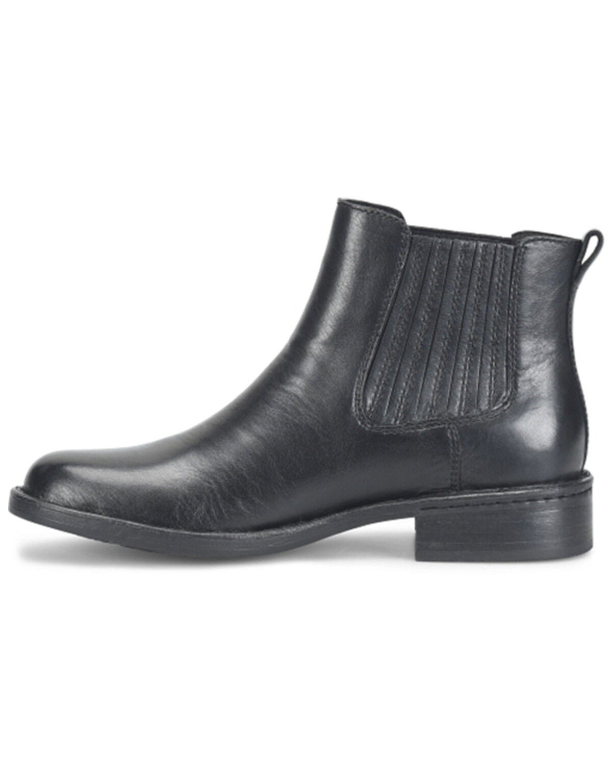 Image #3 - Born Women's Cici Chelsea Booties - Round Toe, Black, hi-res