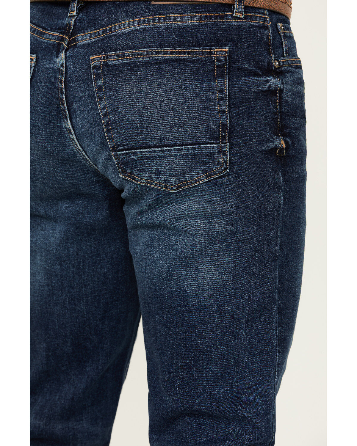 Image #4 - DEVIL-DOG Dungarees Men's Clayton Dark Wash Bootcut Performance Stretch Denim Jeans, Dark Wash, hi-res
