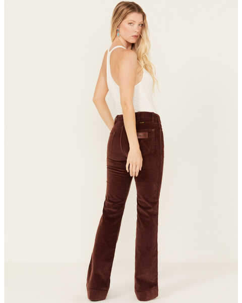 Image #3 - Wrangler Retro Women's Corduroy High Rise Stretch Trouser Jeans , Brown, hi-res