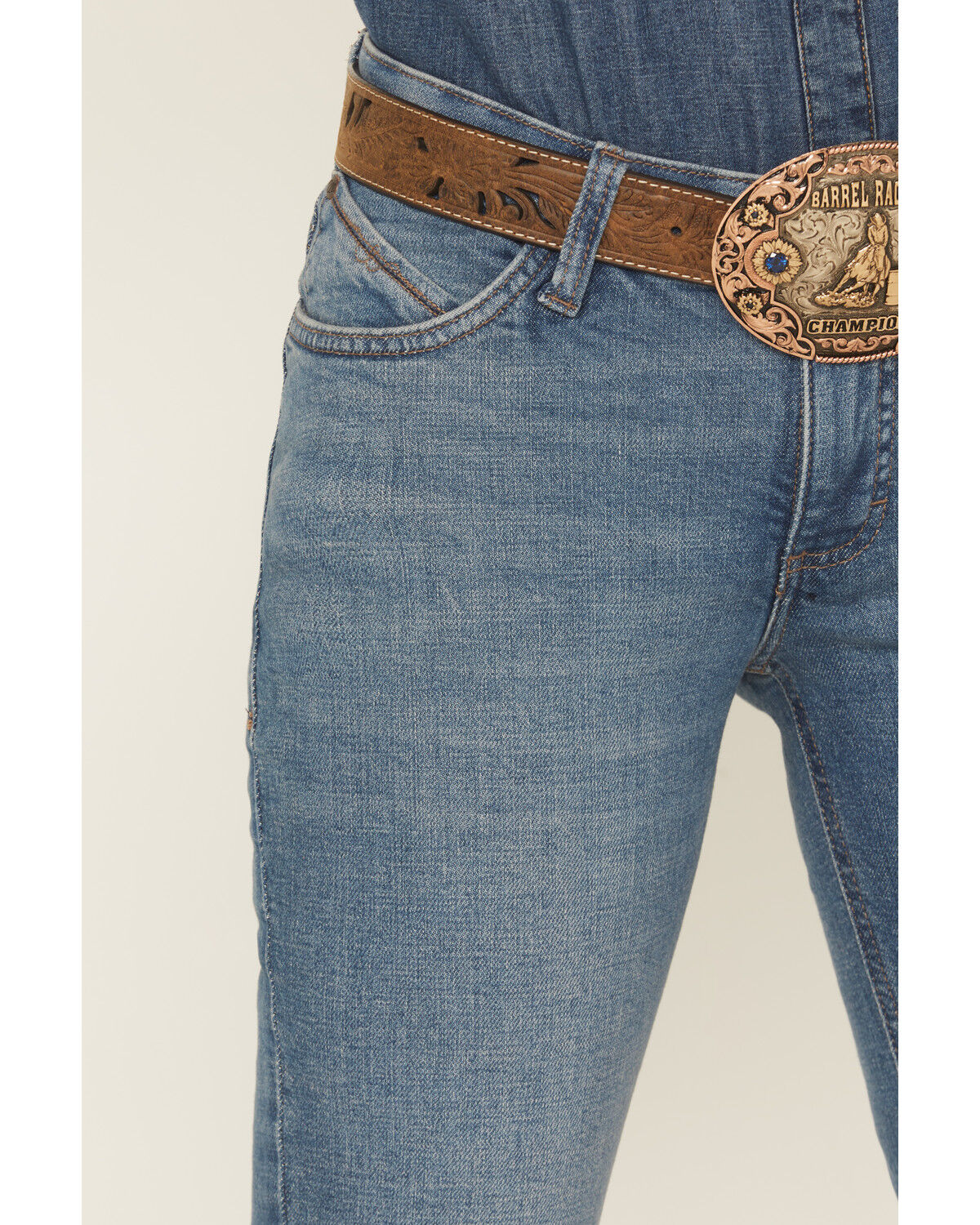 Product Name:  Wrangler Women's Aubree Dark Wash Mid Rise Ultimate Riding Willow Bootcut Stretch Denim Jeans