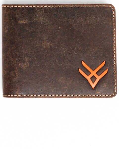 Hawx Men's Bifold Horizontal Wallet, Brown, hi-res