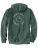 Image #2 - Carhartt Men's Loose Fit Midweight 1889 Graphic Sweatshirt, Heather Green, hi-res