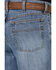 Image #4 - Cinch Men's Black Label Medium Wash Loose Tapered Rigid Denim Jeans, Blue, hi-res