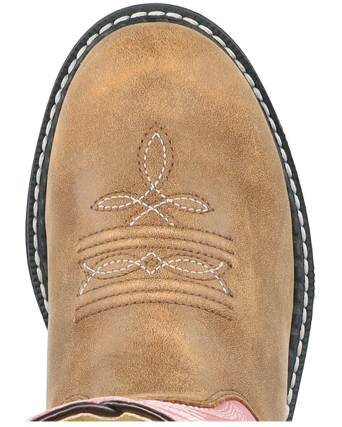 Image #6 - Smoky Mountain Little Girls' Buffalo Western Boots - Round Toe, Brown, hi-res