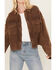 Image #3 - Rock & Roll Denim Women's Corduroy Button-Down Long Sleeve Shirt, Brown, hi-res