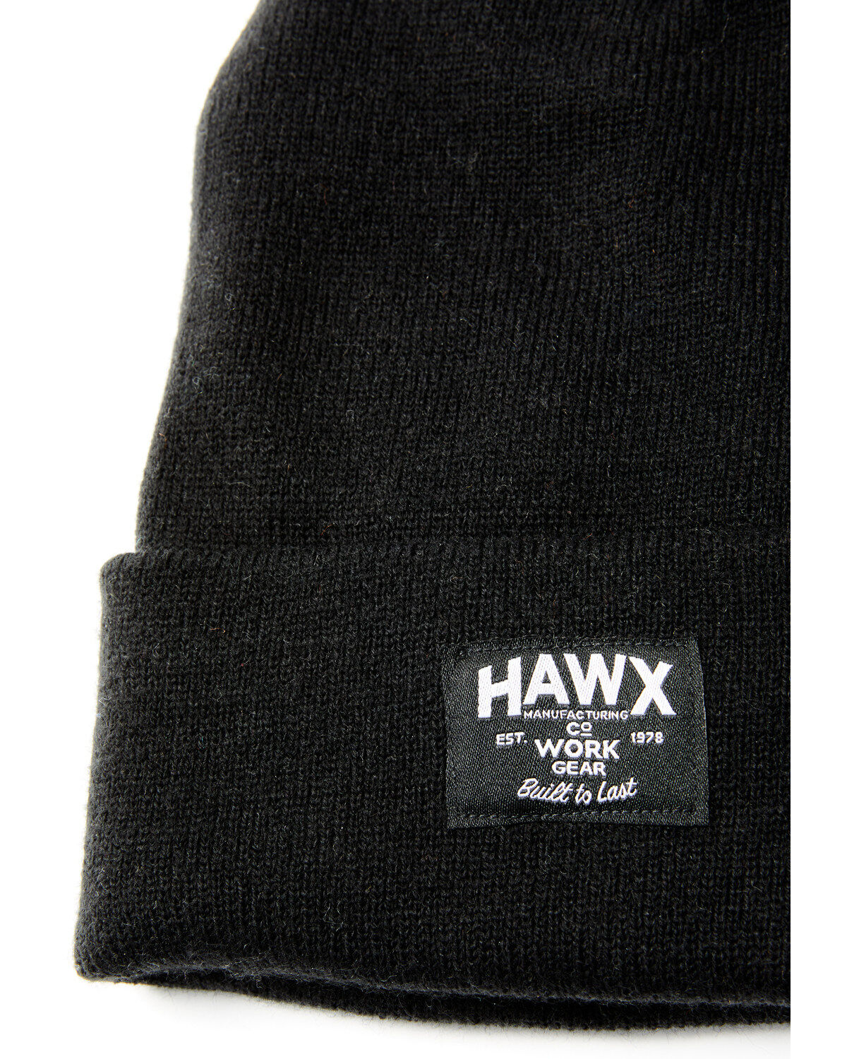 Image #2 - Hawx Fleece Lined Work Beanie, Black, hi-res