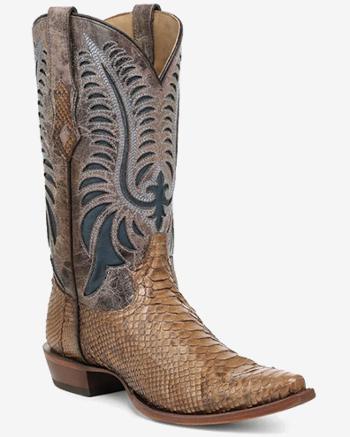 Image #1 - Corral Men's Exotic Python Western Boots - Snip Toe, Honey, hi-res