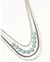 Shyanne Women's Layered Snake Chain Necklace , Silver, hi-res
