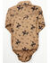 Image #3 - Cowboy Hardware Infant Boys' Vintage Bronco Print Long Sleeve Snap Onesie, Brown, hi-res