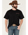 Image #1 - Ariat Men's Bison Legend Short Sleeve Boxy Graphic T-Shirt, Black, hi-res