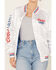 Image #3 - The Laundry Room Women's Faux Satin Coors Light Bomber Jacket, White, hi-res