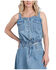 Image #1 - Stetson Women's Light Wash Denim Button Front Tank Top, Light Wash, hi-res