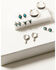 Shyanne Women's Dakota Longhorn 6-Piece Earrings Set, Silver, hi-res