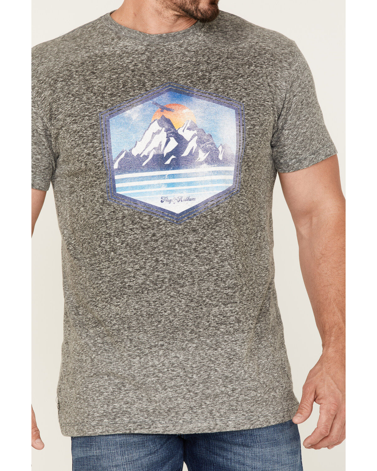 Image #3 - Flag & Anthem Men's Great Outdoors Graphic T-Shirt, Heather Grey, hi-res