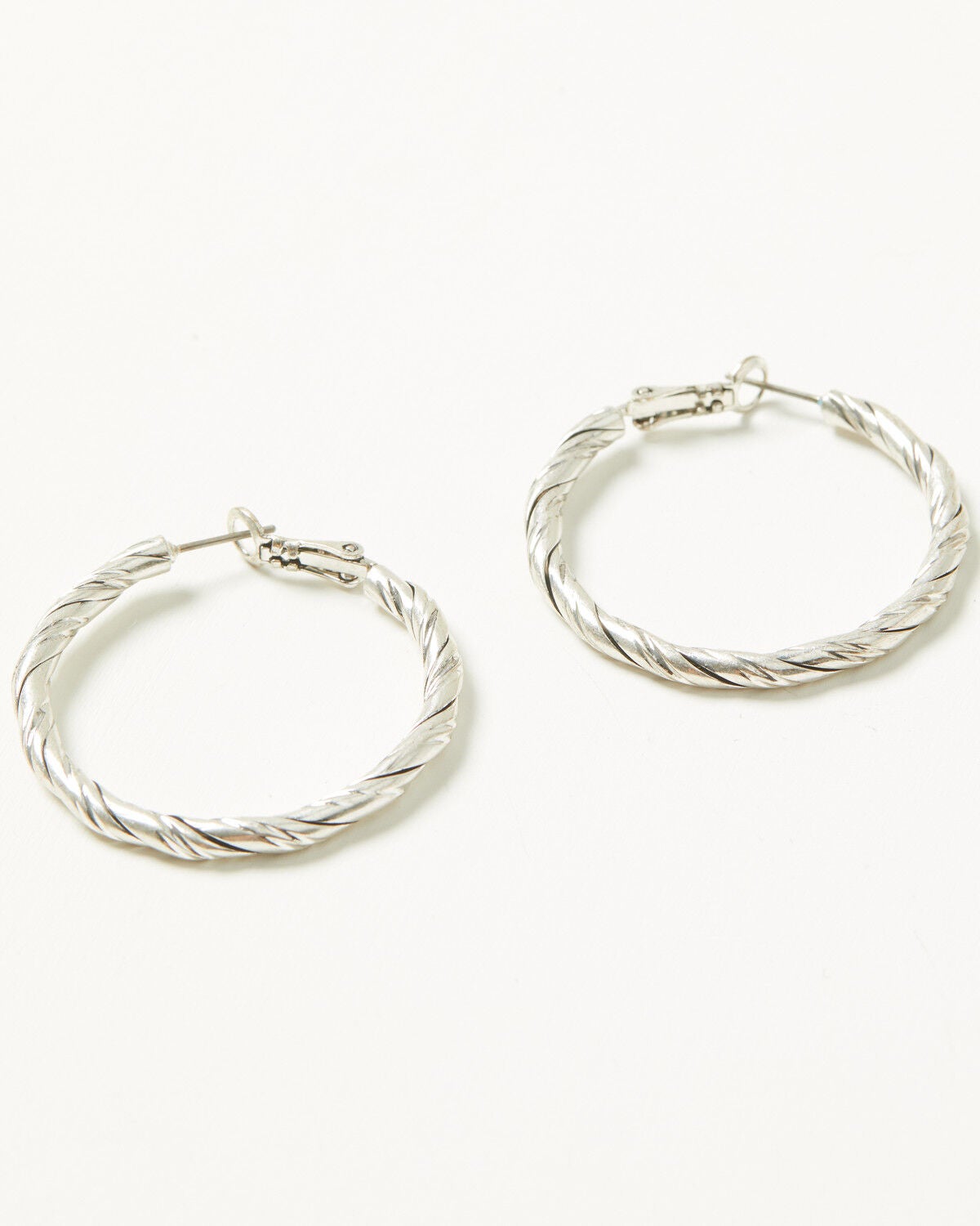 Lainey Wilson Women's Hoop Earrings, Silver, hi-res