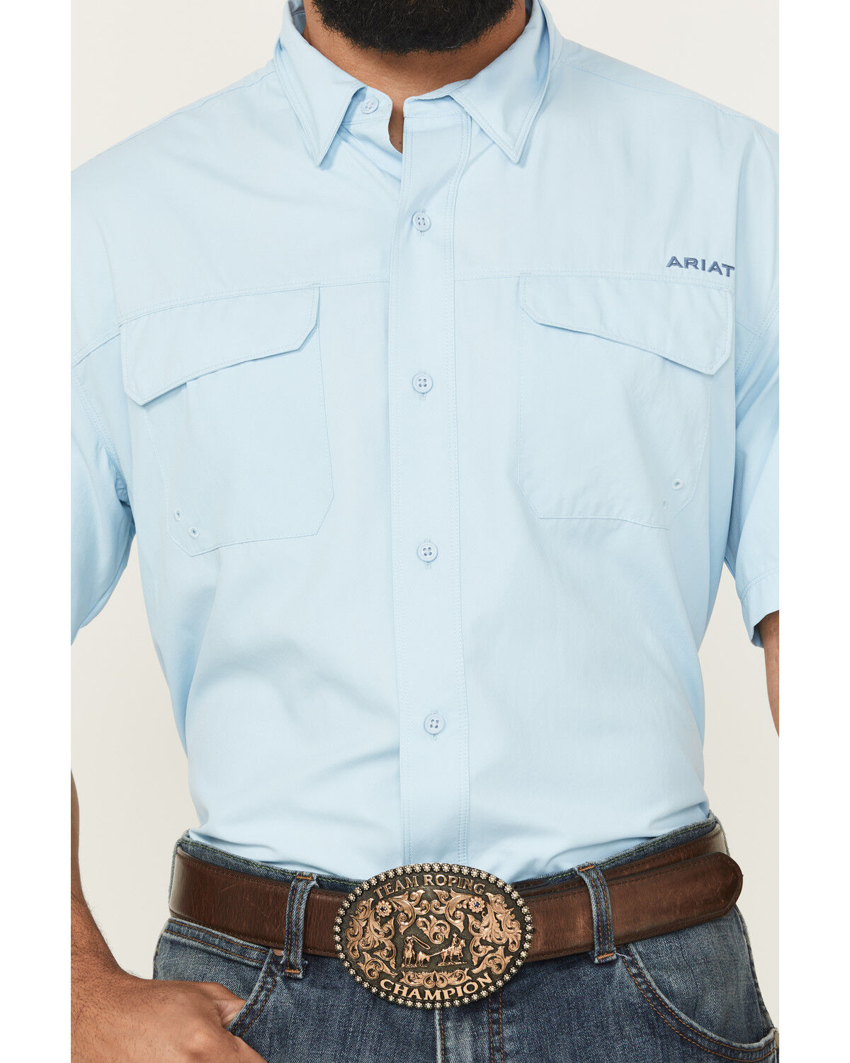 Product Name:  Ariat Men's VentTEK Solid Outbound Short Sleeve Button-Down Shirt - Big