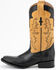 Ferrini Men's Nash Exotic Ostrich Leg Western Boots - Square Toe, Black, hi-res