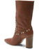 Free People Women's Dakota Heel Studded Leather Western Boots - Pointed Toe , Brown, hi-res